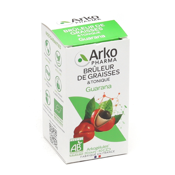 Arkogélules guarana Bio complément alimentaire minceur