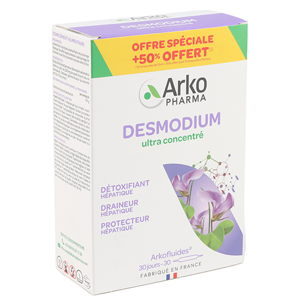 Ampoules buvables Desmodium Ultra Concentré Arkofluides