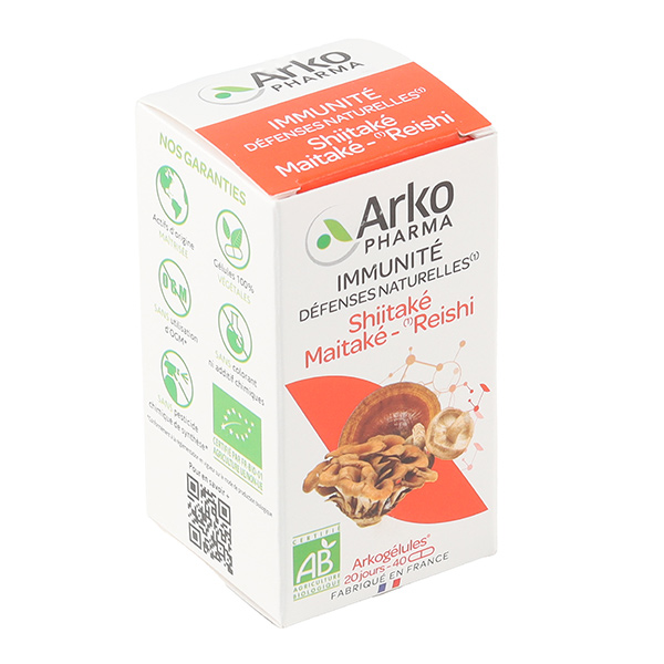 Gélules Shiitaké Maitaké Reishi Bio Arkopharma