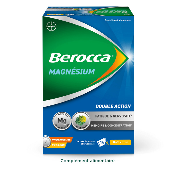 Berocca magnésium sachets poudre effervescente