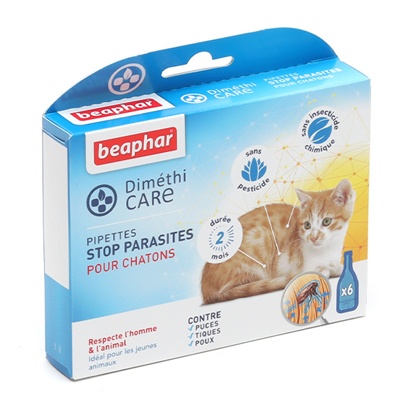 Beaphar pipettes anti puce pour chaton Dimethicare