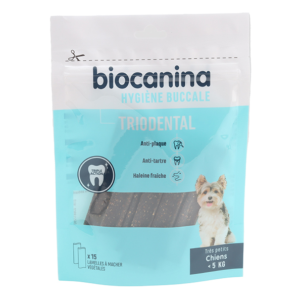 Biocanina Triodental lamelles anti tartre chiens