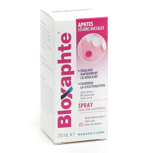 Spray adulte Bloxaphte pour aphtes et lésions buccales