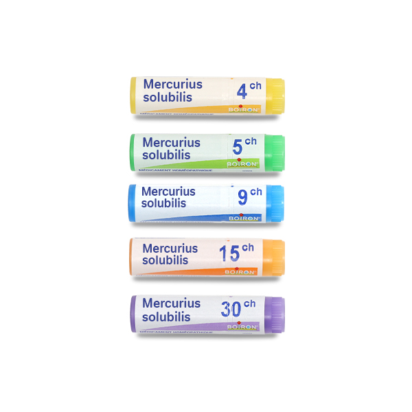 Mercurius solubilis dose homéopathique Boiron