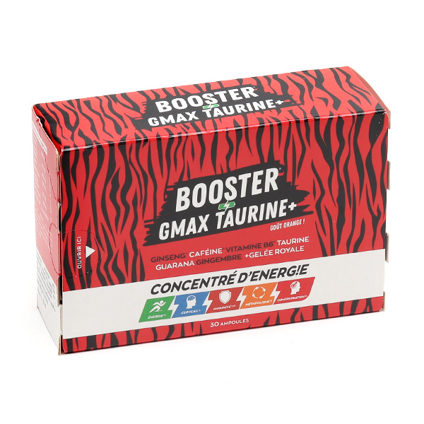 Booster Gmax Taurine+ ampoules complément alimentaire