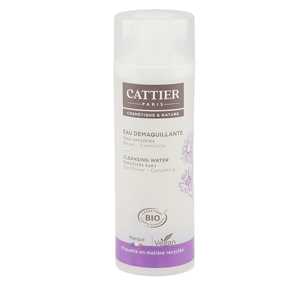 Cattier Eau démaquillante yeux sensibles Bio