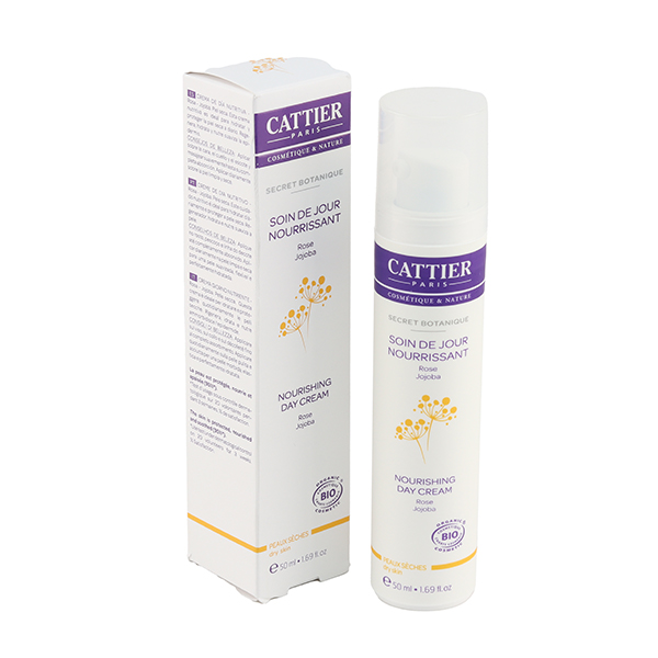 Soin de jour Nourrissant Cattier Peaux sèches Rose Jojoba