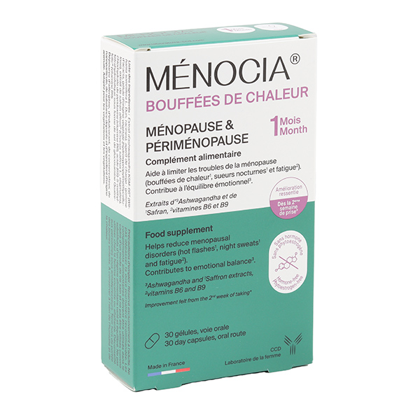 Ménocia Ménopause Bouffées de chaleur gélules