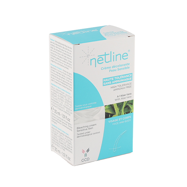 Crème décolorante Netline pour peau sensible