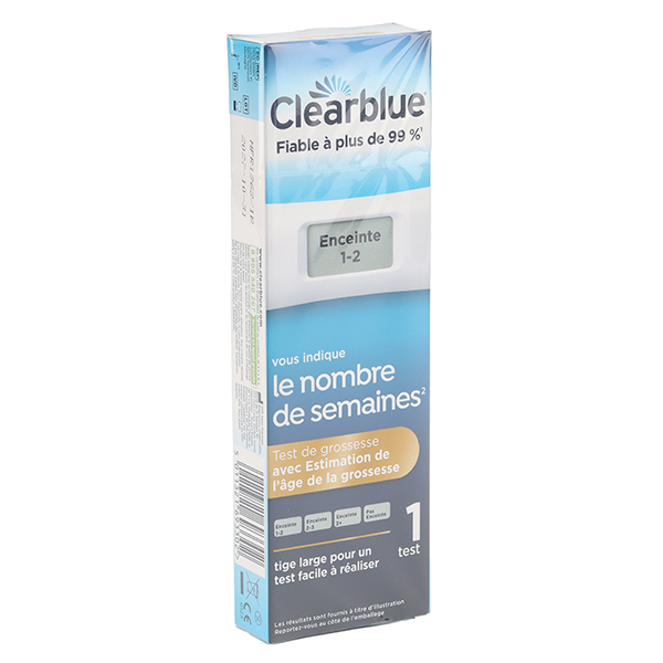 Clearblue test de grossesse avec nombre de semaines