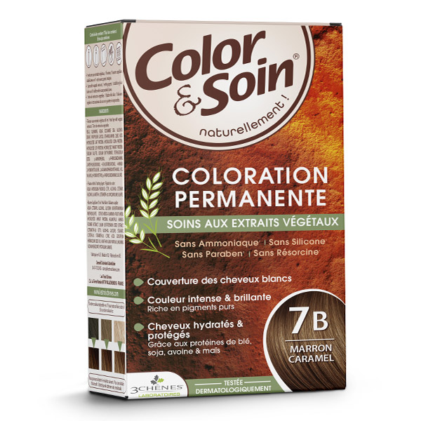 Les 3 Chênes Color et Soin Coloration permanente 7B Marron caramel