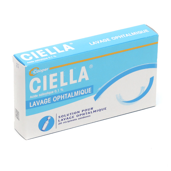 Ciella 0,1 % 20 unidoses pour lavage oculaire