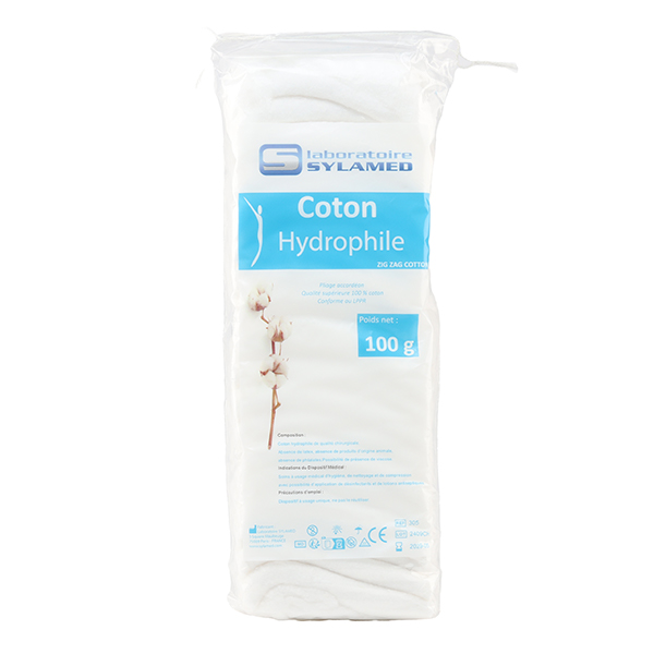 Coton hydrophile chirurgical non stérile Sylamed
