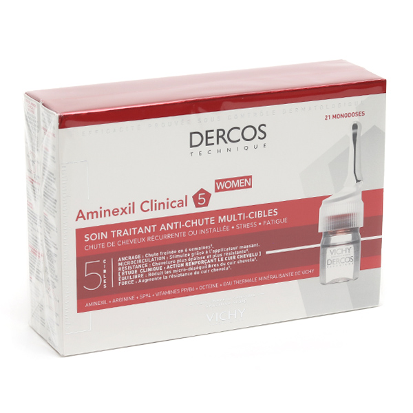 Vichy Dercos Aminexil Clinical 5 femme soin traitant antichute
