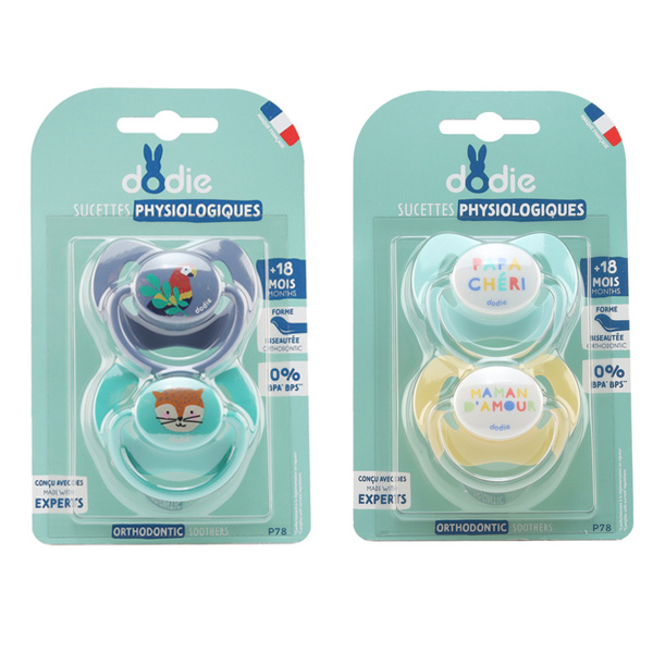 Dodie sucette physiologique silicone +18 mois