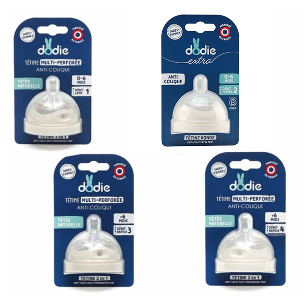 Tétine anti coliques multi perforée Dodie