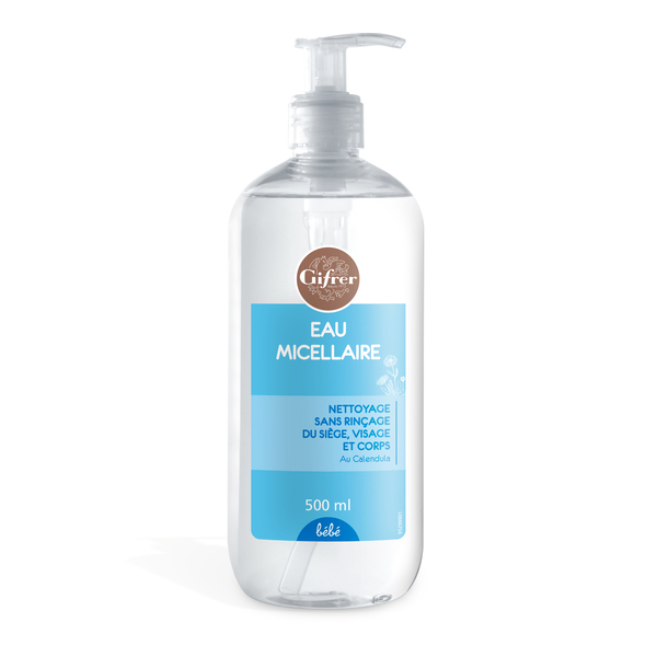 Gifrer Bébé Eau micellaire nettoyante siège visage et corps