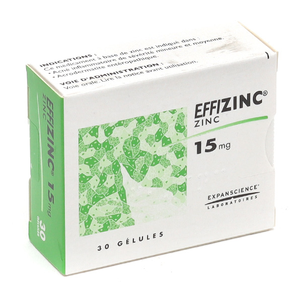 Gélules Effizinc 15mg