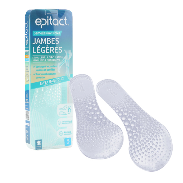 Epitact Semelles invisibles jambes légères