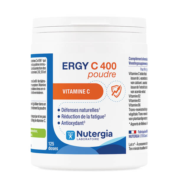 Nutergia Ergy C 400 vitamine C en poudre