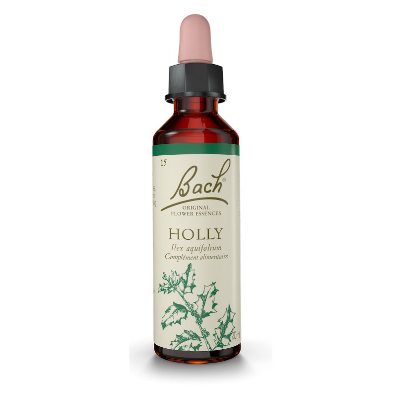 Élixir floral N°15 Holly pour Fleurs de Bach
