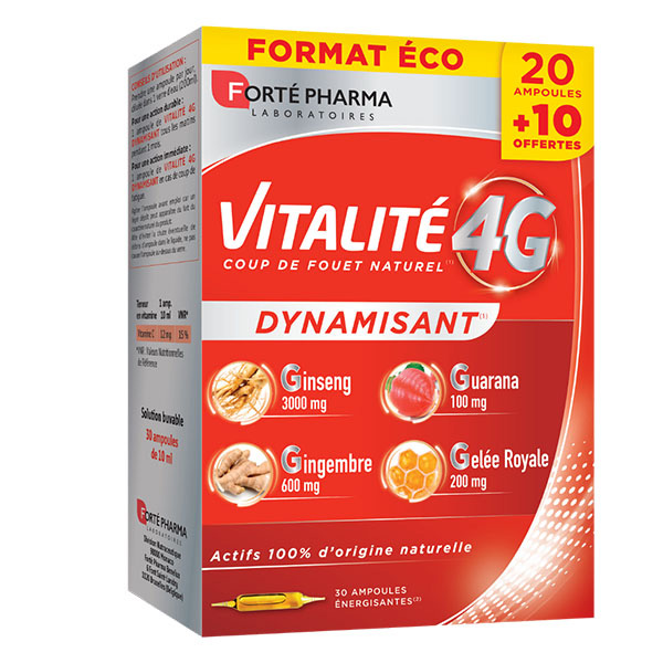 Forté Pharma ampoules dynamisantes Vitalité 4G