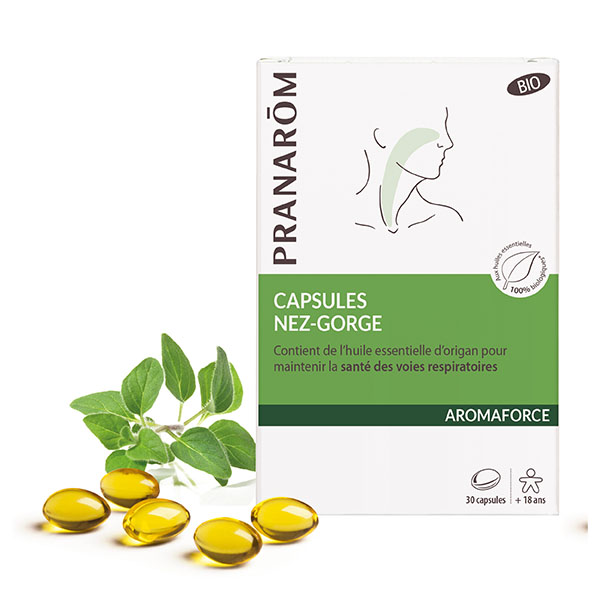 Pranarom capsule Aromaforce Nez Gorge Bio