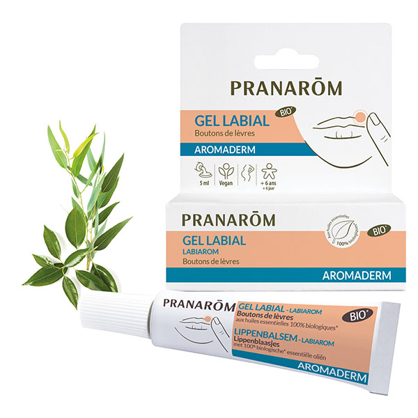 Gel labial Labiarom Pranarom Boutons de fièvre