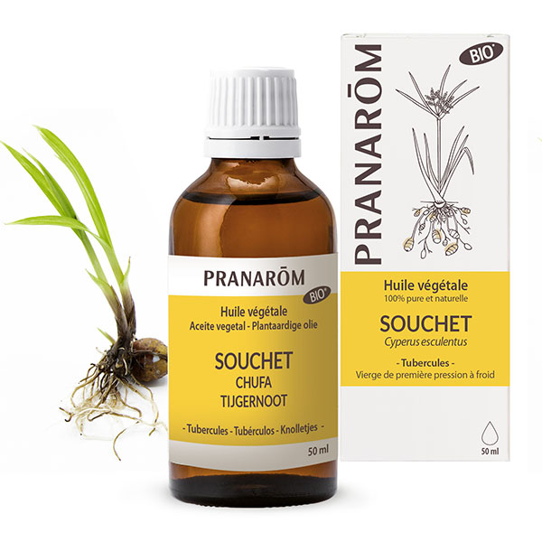 Pranarom huile de souchet bio pure et naturelle