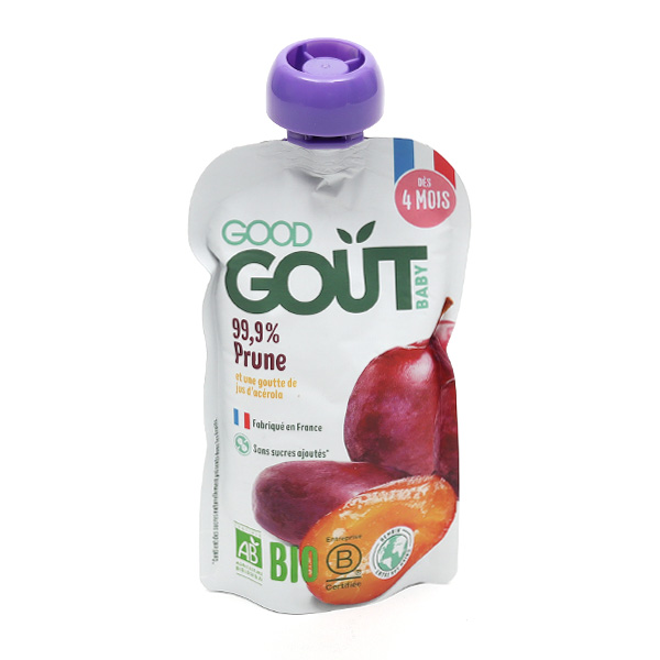 Good Goût gourde purée de Prune Bio dès 4 mois