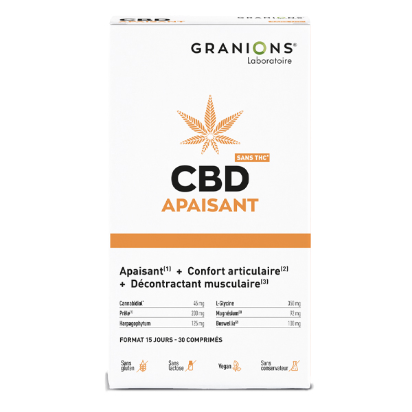 Granions CBD Apaisant comprimés sans THC