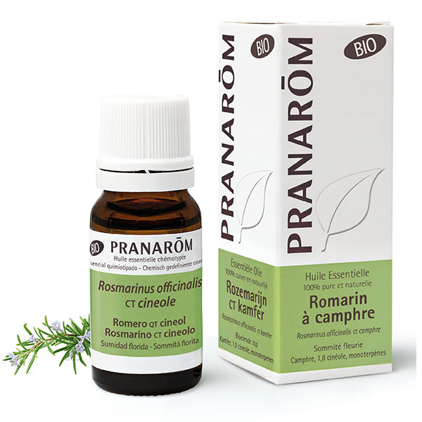Pranarom Romarin à camphre huile essentielle Bio