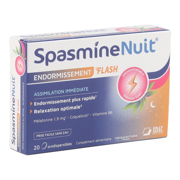 SpasmineNuit comprimés orodispersibles Endormissement Flash