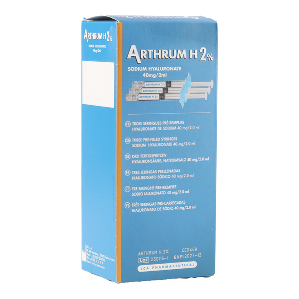Arthrum H 2% 40 mg/2 ml solution injectable seringue
