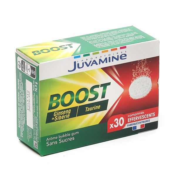 Juvamine Boost Ginseng de Sibérie et Taurine comprimé effervescent