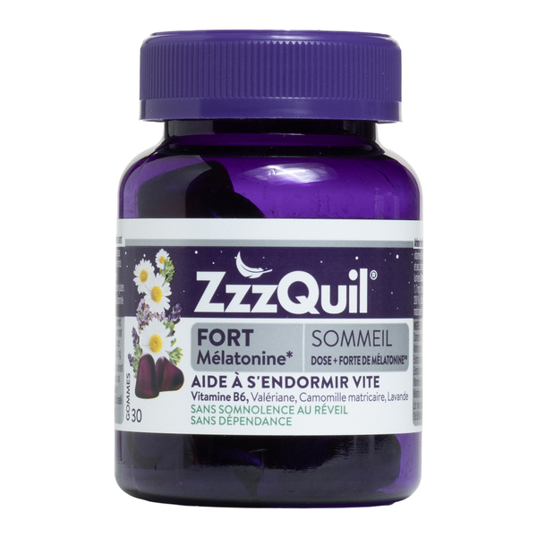 ZzzQuil Fort Sommeil gummies