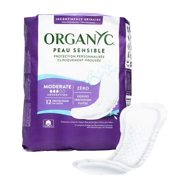 Organyc Serviettes Fuites urinaires Normal 3 gouttes