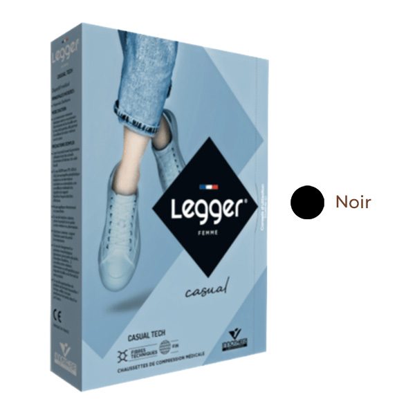 Chaussettes de contention Femme Legger casual tech classe 2