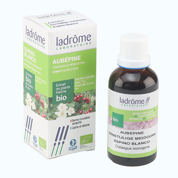 Ladrome extrait de plante fraîche Bio Aubépine Crataegus monogyna