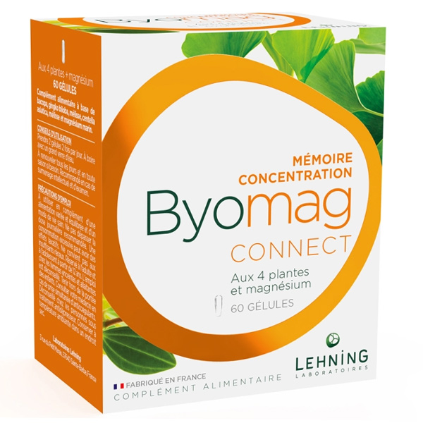 Lehning Byomag Connect memoire concentration gélules