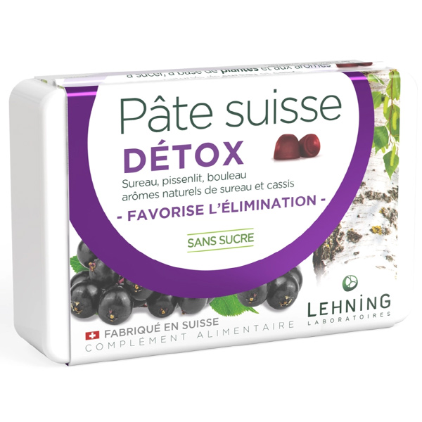 Lehning Pâte Suisse Detox en gommes