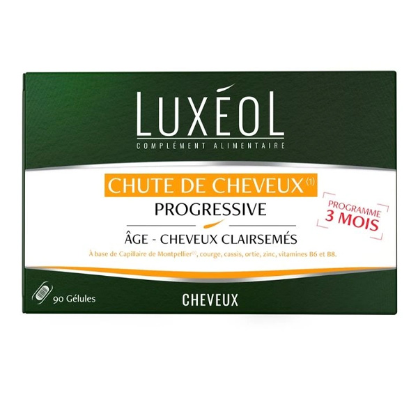 Complément alimentaire en gélules Luxeol chute cheveux