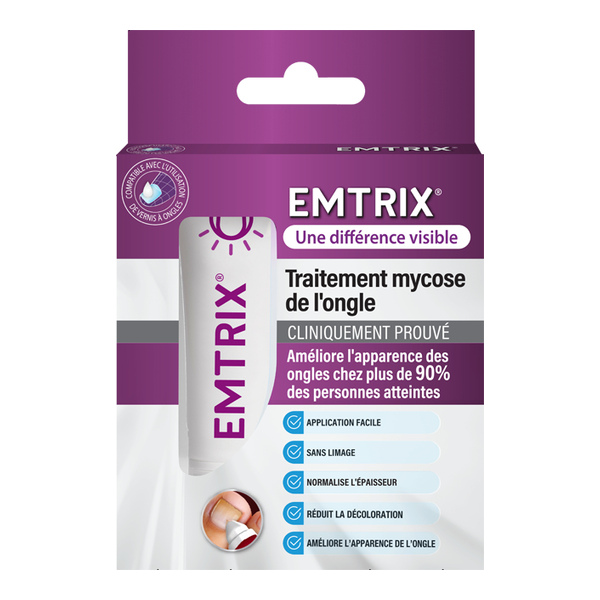Traitement de la mycose de l'ongle Emtrix stylo