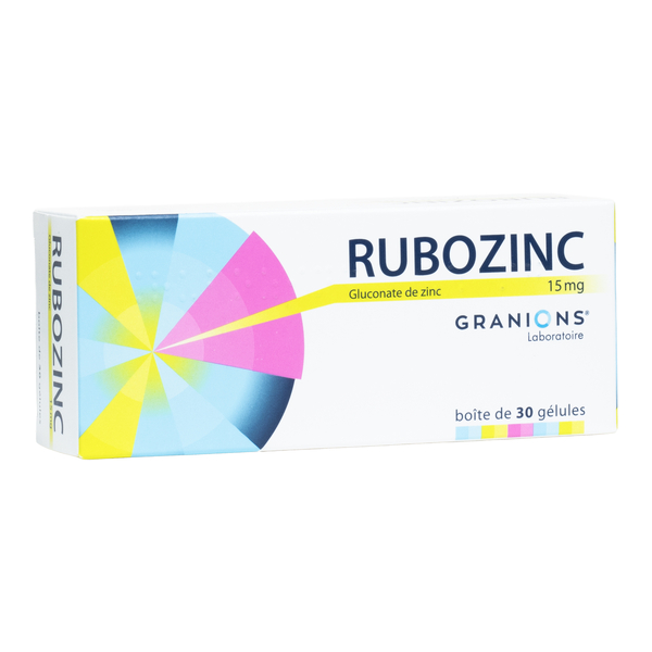 Rubozinc gélule de Zinc 15 mg