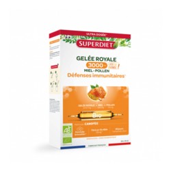 SuperDiet gelée royale 3000mg bio ampoules