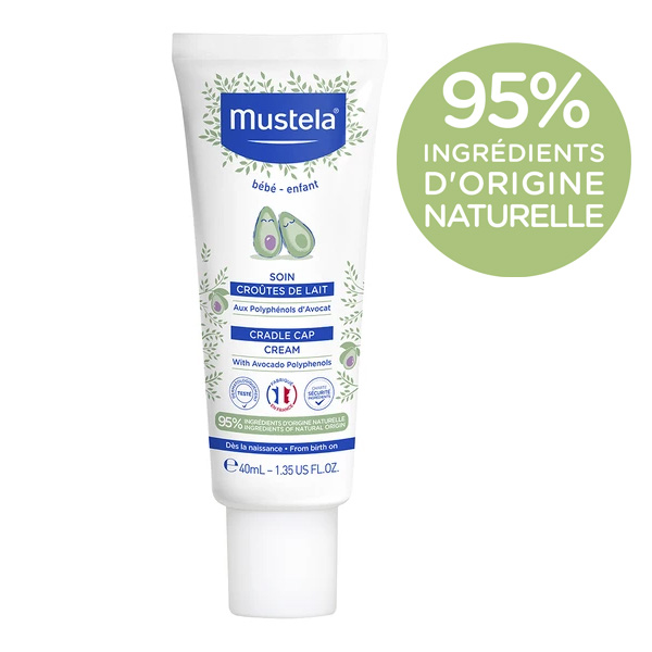 Mustela soin croûtes de lait cuir chevelu
