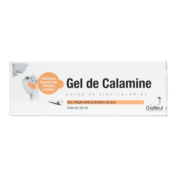 Gel de Calamine médicament irritation cutanée