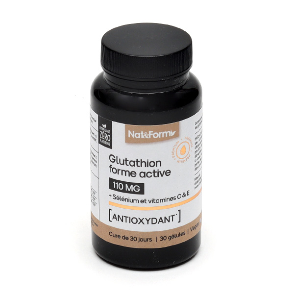 Gélules Glutathion forme active 110 mg Nat et Form