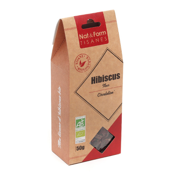 Tisane Nat et Form bio aux fleurs d'Hibiscus