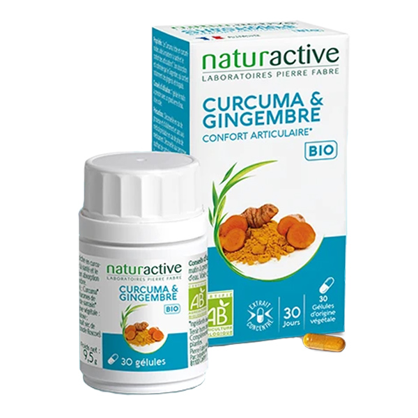 Gélules Curcuma et Gingembre Naturactive bio